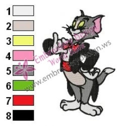 Tom and Jerry Embroidery Design 33